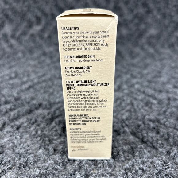 KINLO Always Golden Daily Moisturizer SPF 40 Tinted Mineral Sunscreen 0.9oz!NEW! - Picture 2 of 6